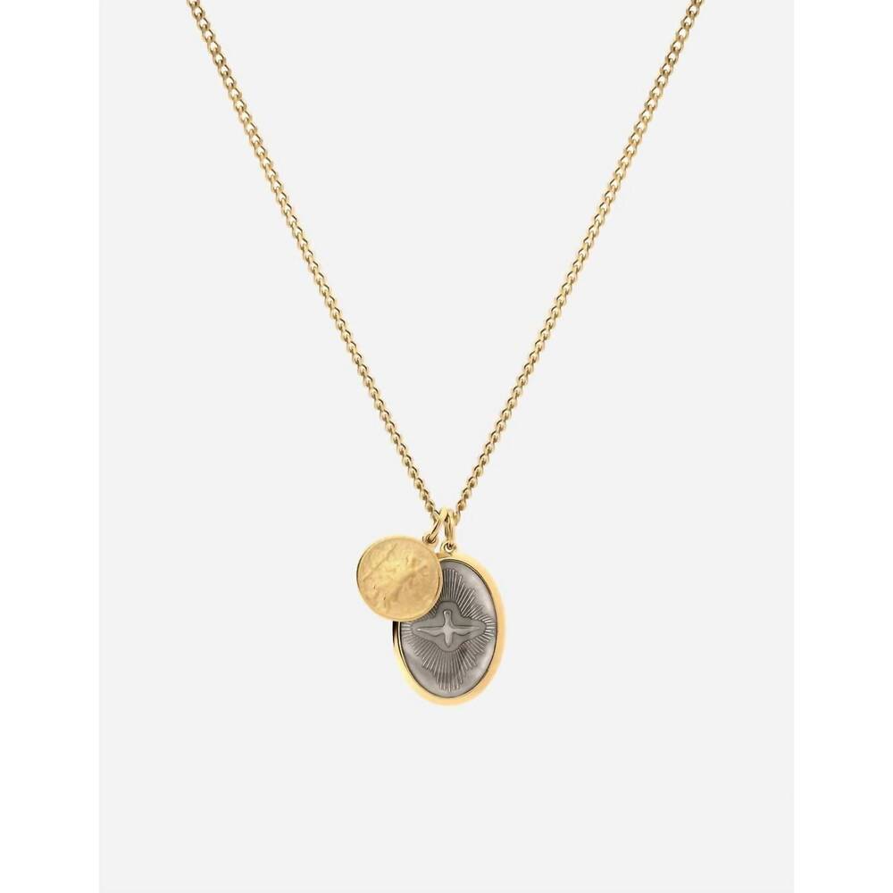 NEW MIANSAI men's mini dove pendant necklaces in gold vermail